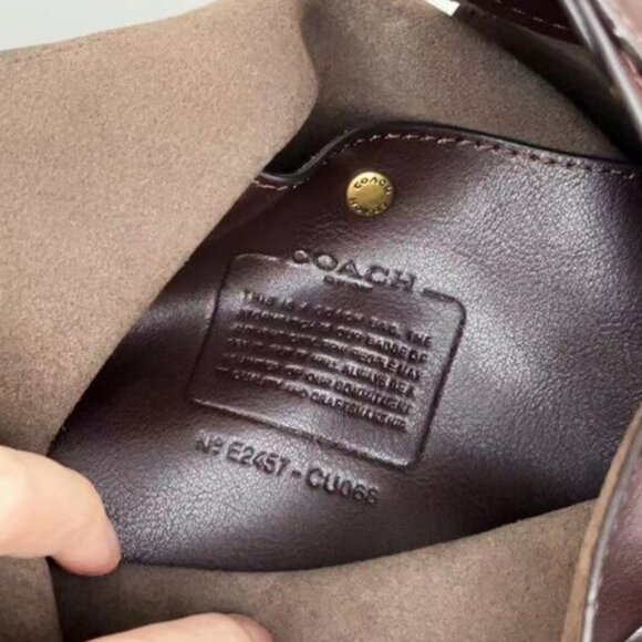 Coach Brooklyn Shoulder Bag 28 – BrassMaple NWT with Dust Bag - Picture 8 of 8